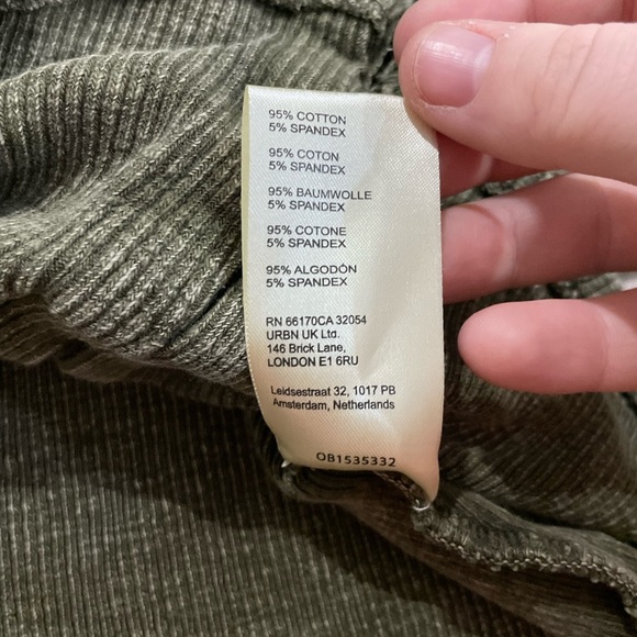 Pilcro Anthropologie Cropped Cardigan Moss Women’s Small - Picture 5 of 7